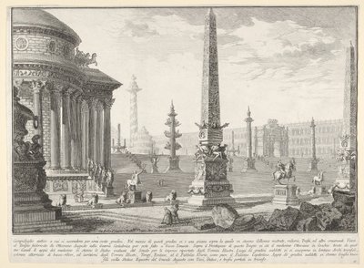 10. tábla: Az ókori Capitolium körülbelül száz lépcsővel emelkedett fel [...] Campido..., 1743. alkotó: Giovanni Battista Piranesi