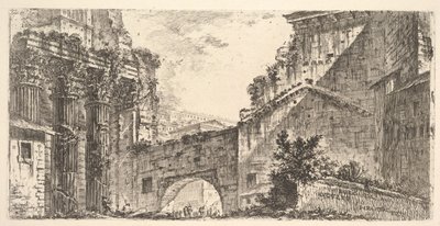 15. tábla: Augustus fóruma Augustus fóruma, kb. 1748. alkotó: Giovanni Battista Piranesi