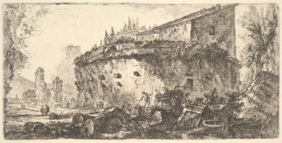 18. tábla: A de Scipioni család Scipios sírjának sírja, kb. 1748. alkotó: Giovanni Battista Piranesi
