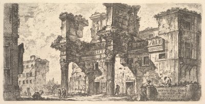 1. tábla: A Forum of Nerva része A Forum of Nerva része, kb. 1748. alkotó: Giovanni Battista Piranesi