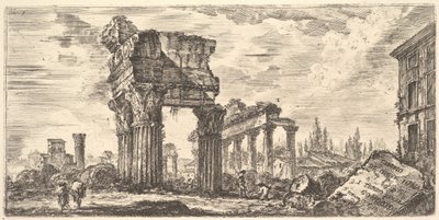7. tábla: Jupiter Tonans temploma Jupiter a Mennydörgő. 1. Egyetértés temploma. Hőmérséklet..., kb. 1748. alkotó: Giovanni Battista Piranesi