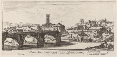 A Ponte Senatorio ma Ponte Rotto néven szerepel alkotó: Giovanni Battista Piranesi