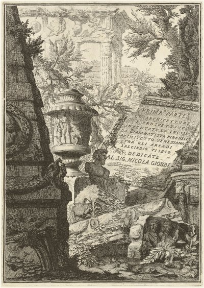 Az építészet első része és a perspektívák (első kiadás, harmadik szám) alkotó: Giovanni Battista Piranesi