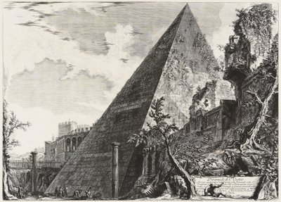 Caius Cestius piramisa alkotó: Giovanni Battista Piranesi