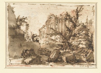 Római romok alkotó: Giovanni Battista Piranesi