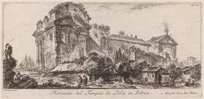 Az isztriai pólai templom hátoldala alkotó: Giovanni Battista Piranesi