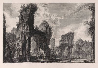 A Sisto romjai, vagy mindkettő az Antoninus-fürdő nagytermének (A Xystus romjai, vagy az Antoninus-fürdő központi termének [Caracalla fürdői]) a Vedute di Roma-ból (Római kilátás) alkotó: Giovanni Battista Piranesi