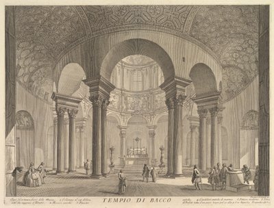 S. Constanza tévesen Bacchus templomának nevezte S ... sírjának belső képe, kb. 1756. alkotó: Giovanni Battista Piranesi