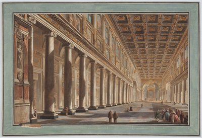 Santa Maria Maggiore, belső tér, Róma alkotó: Giovanni Battista Piranesi