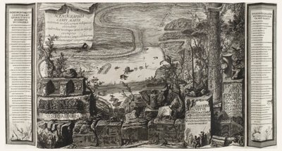 Scenographia Campi Martii, oldal az ókori római Campo Marzioból alkotó: Giovanni-Battista Piranesi