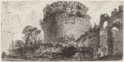 Capo di Bove néven ismert Metella sírja alkotó: Giovanni Battista Piranesi
