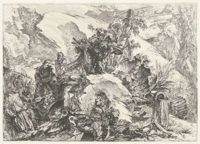 Csontvázak és szobrok Capricci decorativi (korábbi sorozatcím) Grotteschi (sorozat címe) alkotó: Giovanni Battista Piranesi