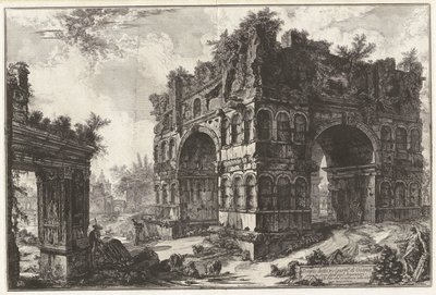 Janus vergarm.te nevű temploma. A. Arch nevű degli alkotó: Giovanni-Battista Piranesi