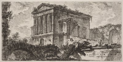 A Clitumnus-templom Foligno és Spoleto között alkotó: Giovanni Battista Piranesi