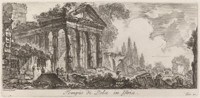 Pulai templom Isztria területén alkotó: Giovanni Battista Piranesi