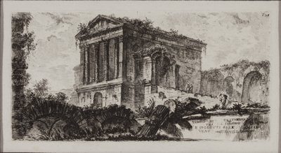 Clitumnus temploma Fulgino és Spoleto között alkotó: Giovanni Battista Piranesi