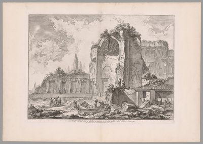 Temple of Sol and Luna..., from Views of Rome (A Nap és a Hold temploma, vagy mint mások, Isis és Serapis, from Views of Rome) alkotó: Giovanni Battista Piranesi