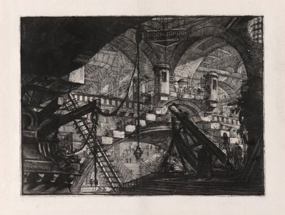 Az ív kagylódísszel, 11. tábla Carceri d alkotó: Giovanni-Battista Piranesi