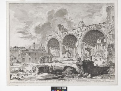 Konstantin-bazilika (rézkarc és metszet) alkotó: Giovanni Battista Piranesi