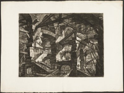 A gótikus ív, 14. tábla a képzeletbeli börtönökből alkotó: Giovanni-Battista Piranesi