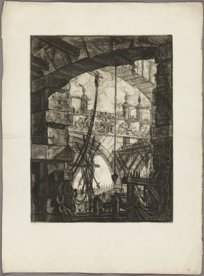 A Grand Piazza, 4. tábla a Képzelt börtönökből alkotó: Giovanni Battista Piranesi
