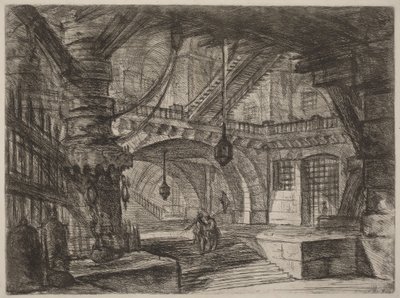 A láncokkal ellátott móló alkotó: Giovanni Battista Piranesi