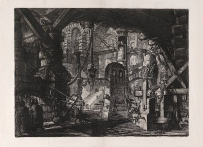 A láncos móló, 16. tábla Carceri d alkotó: Giovanni Battista Piranesi