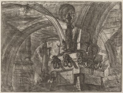 A móló lámpával alkotó: Giovanni Battista Piranesi