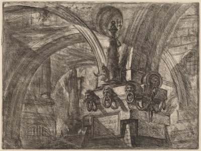 A móló lámpával alkotó: Giovanni Battista Piranesi