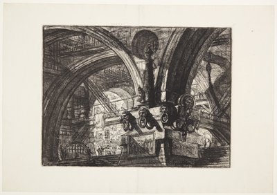 A móló lámpával alkotó: Giovanni Battista Piranesi