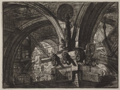A móló lámpával alkotó: Giovanni Battista Piranesi