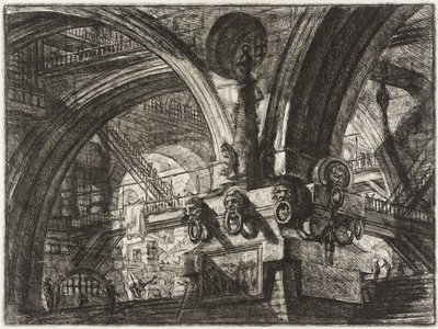 A móló lámpával alkotó: Giovanni Battista Piranesi