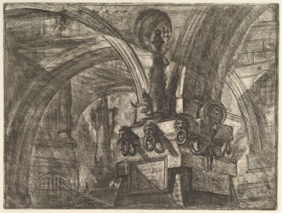 A móló lámpával, a Carceri dinvenzione Imaginary Prisons, kb. 1749-50. alkotó: Giovanni Battista Piranesi