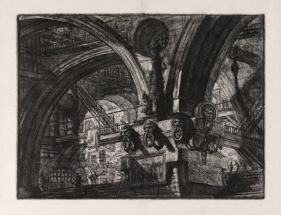 A móló lámpával, 15. tábla Carceri d alkotó: Giovanni Battista Piranesi