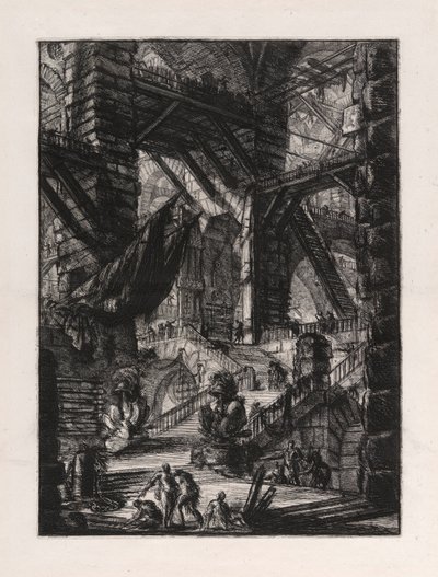 A lépcsőház trófeákkal, 8. tábla Carceri d alkotó: Giovanni Battista Piranesi