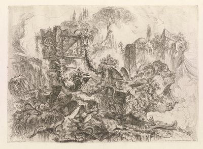 Nero sírja, Grotteschiból (groteszkek) alkotó: Giovanni-Battista Piranesi