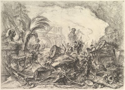 A Diadalív, a Grotteschi Grotesquestől, kb. 1748. alkotó: Giovanni Battista Piranesi