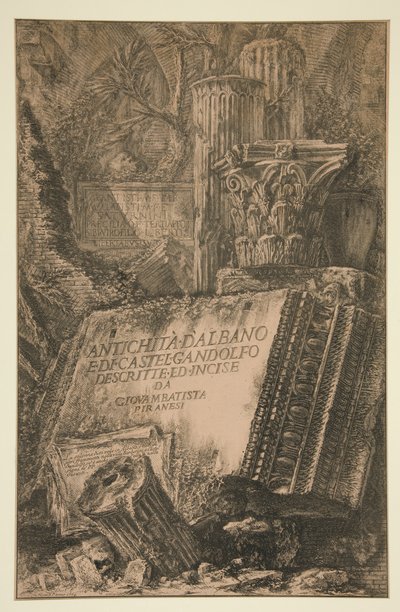 Címlap: Antichit? d alkotó: Giovanni Battista Piranesi