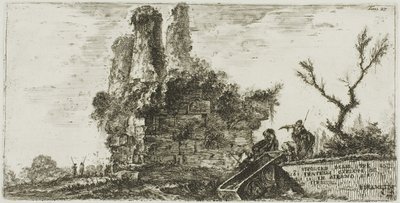 A három Curiatii testvér sírja Albanóban, 27. tábla a Diadalívek néhány kilátásáról és más emlékművekről alkotó: Giovanni Battista Piranesi