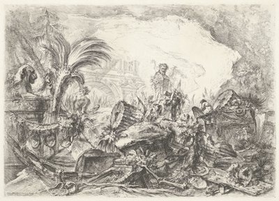 Triomfboog Dekoratív szeszélyek (korábbi sorozatcím) Groteszkek (sorozat címe) alkotó: Giovanni Battista Piranesi