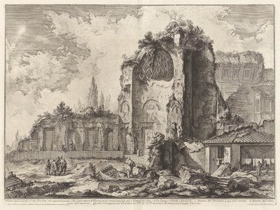 Kilátás két Triclini maradványára, amelyek Nero Aranyházához tartoztak alkotó: Giovanni-Battista Piranesi