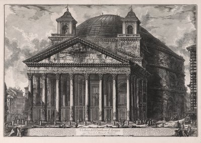 Kilátás a Pantheonra d alkotó: Giovanni-Battista Piranesi