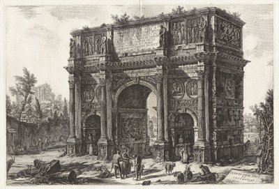 A Constantinus-diadalív látképe, Róma látképei című sorozatból alkotó: Giovanni Battista Piranesi