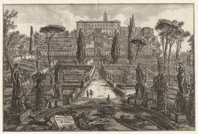 Kilátás a villára d alkotó: Giovanni Battista Piranesi