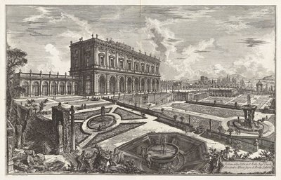 Alessandro Albani bíboros őeminenciája villájának látképe a Porta Salarián kívül, a Vedute di Roma (Róma látképei) sorozatból alkotó: Giovanni Battista Piranesi