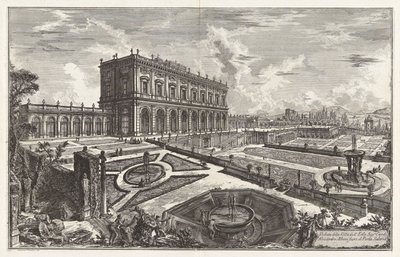 Kilátás a Villa dellre alkotó: Giovanni Battista Piranesi
