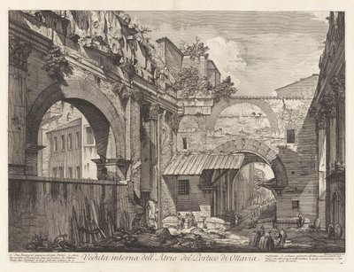 Belső nézet a alkotó: Giovanni Battista Piranesi