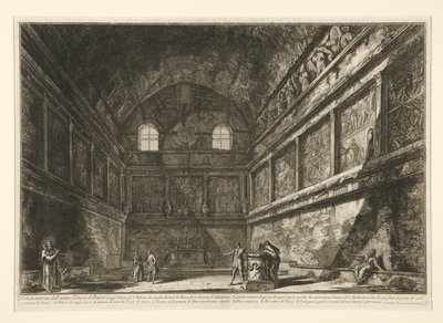 Belső nézet a alkotó: Giovanni Battista Piranesi