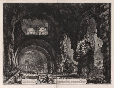 A Maecenas-villa belső képe alkotó: Giovanni Battista Piranesi