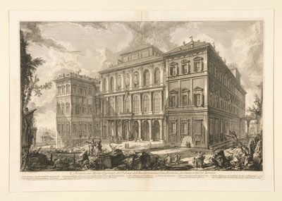 Kilátás a Palazzo dellre alkotó: Giovanni Battista Piranesi
